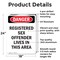Signmission Portrait Registered Sex Offender, 18 in W x Rectangle, Aluminum OS-2PACK-DS-A-1824-V-1986 - alternate 4